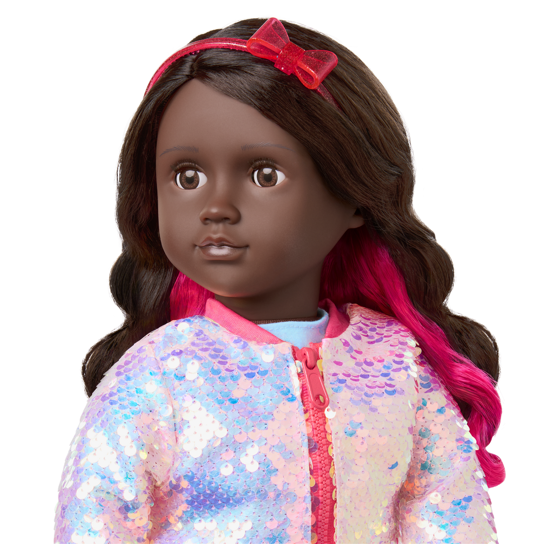 Shine All Day - Doll Clothes - Dress with Bow & Sequin Jacket - Our Generation UK
