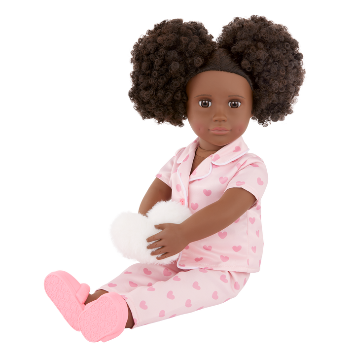 Tanisha - 46cm Sleepover Doll - OG Doll with Brown Hair & Eyes - Toys for Kids Ages 3 Years + - Gifts for Kids - Our Generation