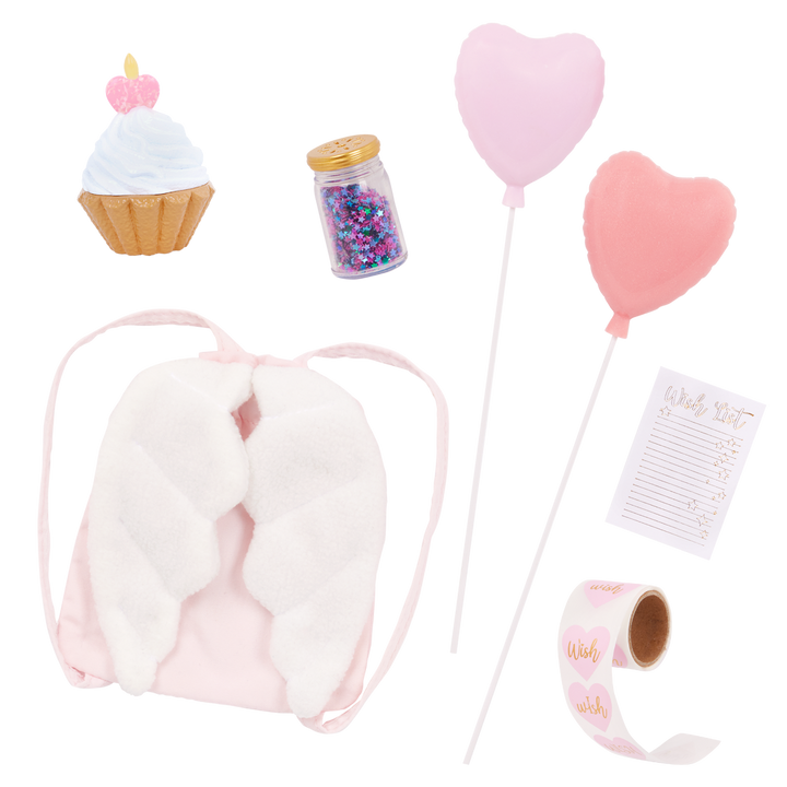 Wishes - Our Generation Birthday Doll - Doll with Party Accessories - OG Doll with Pink Hair & Brown Eyes - Gift Ideas for Kids - Toys for 3 Years + - Our Generation