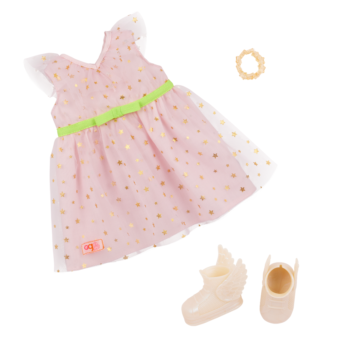 Wishes - Our Generation Birthday Doll - Doll with Party Accessories - OG Doll with Pink Hair & Brown Eyes - Gift Ideas for Kids - Toys for 3 Years + - Our Generation