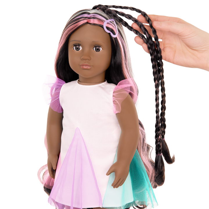 Tasha - Hair Grow Doll with Hair Styling Accessories - 46cm OG Doll - Toys & Gifts for Kids - Our Generation UK