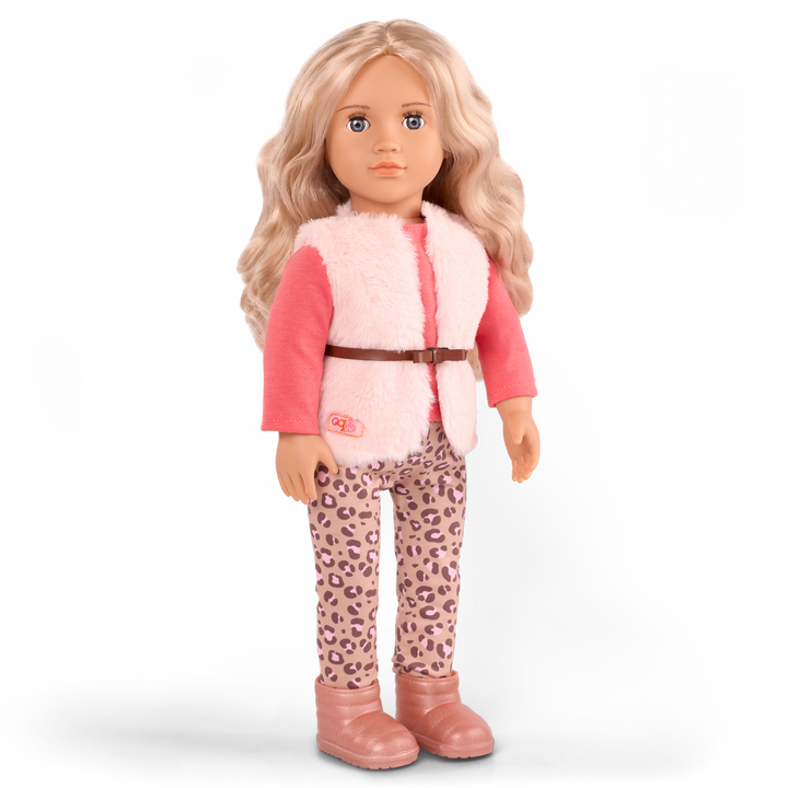 Kinsley - 46cm OG Doll with Pet Puppy - Doll with Blonde Hair & Grey Eyes - 15cm OG Pup with White Fur - Toys & Gifts for Kids - Our Generation UK