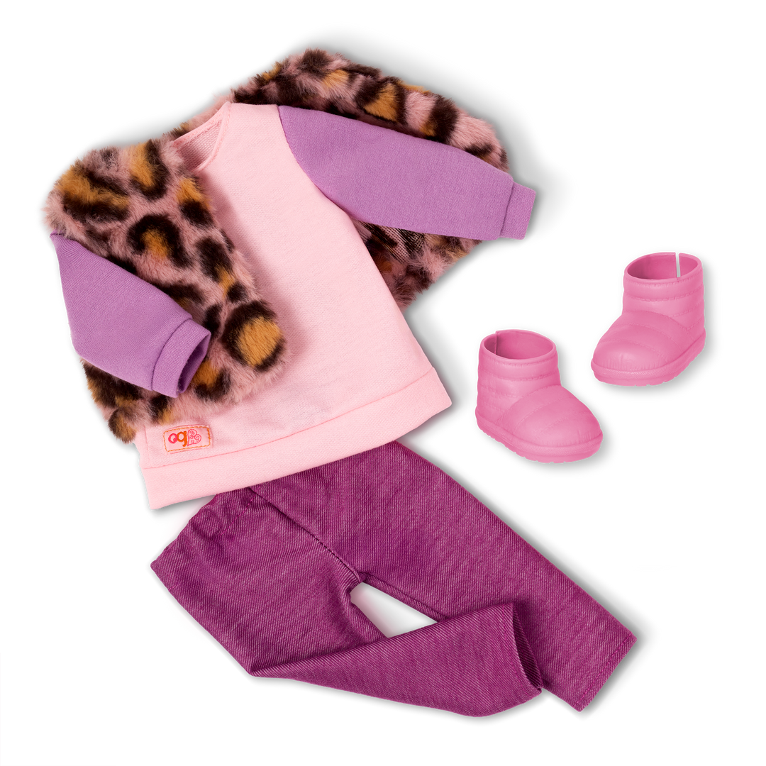 Josie & Jax - 46cm Doll with Brown Hair & Eyes - 15cm OG Puppy with Brown Fur - Doll & Pet Dog - Toys & Gifts for Kids - Ages 3 to 12 Years - Our Generation