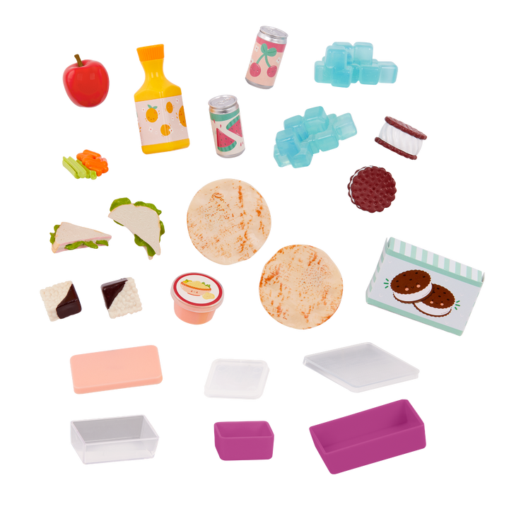 Camping Cool - Food Accessories for 46cm Dolls - Pink Cool & Play Food - Our Generation