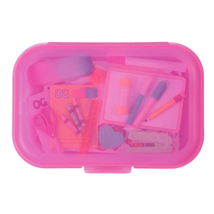 Love to Learn - School Supplies Set for Dolls - Pink Box with Stationary - Accessories for Dolls - Our Generation