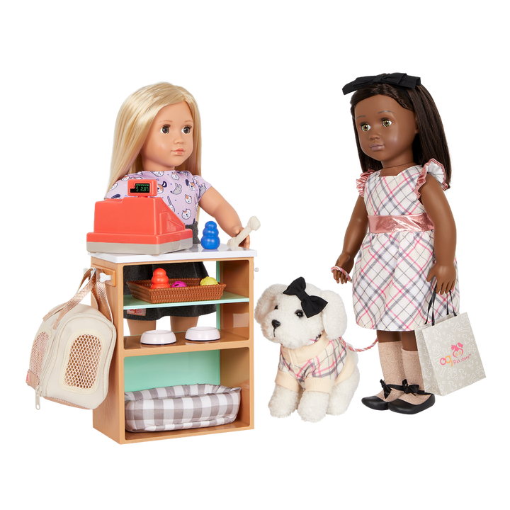 Pet Store Set - Pet Accessories for 46cm Dolls - Shop Playset - Doll Accessories - Our Generation