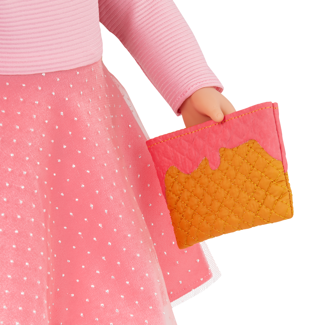 Perfectly Sweet- 46cm Colourful Outfit for OG Dolls - Pink Dress, Multi-coloured tights - Clothes for Dolls - Our Generation UK