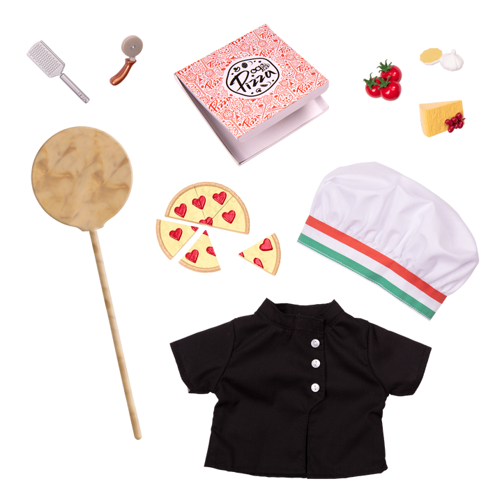 Francesca - 46cm Pizza Doll - OG Doll with Brown Hair & Brown Eyes - Doll with Storybook - Toys & Gifts for Children - Toys for 3 Years + - Our Generation UK