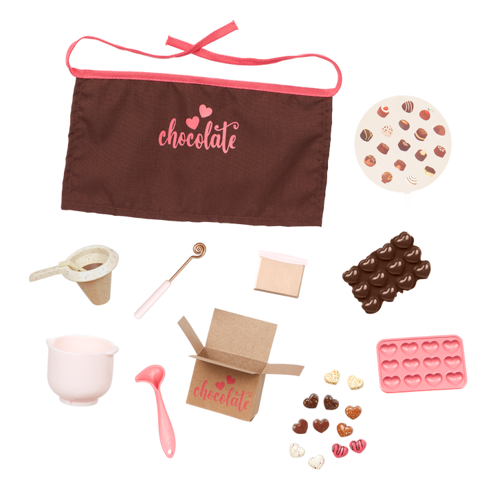 Coco - 46cm Chocolate Making Doll - Doll Baker with Chocolate Making Accessories - Doll & Storybook - Posable Doll - OG Doll with Brown Hair & Eyes - Toys & Gifts for Kids - Our Generation UK