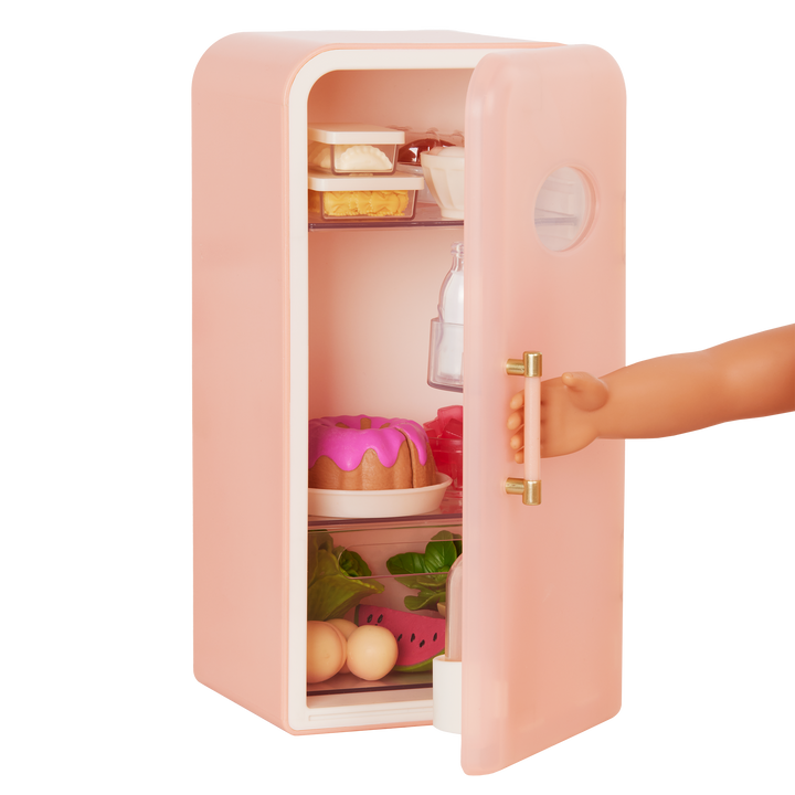 Perfectly Fresh - Mini Fridge Accessory for 46cm Dolls - Food & Kitchen Accessories for Dolls - Our Generation