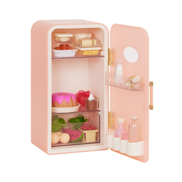 Perfectly Fresh - Mini Fridge Accessory for 46cm Dolls - Food & Kitchen Accessories for Dolls - Our Generation