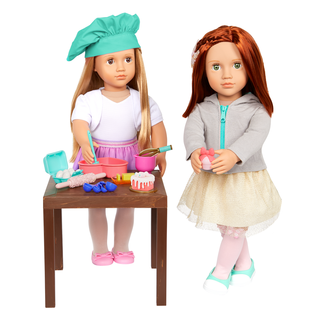 Brilliant Baker - Baking Accessories for OG Dolls - 46cm Doll Food Playset - Our Generation