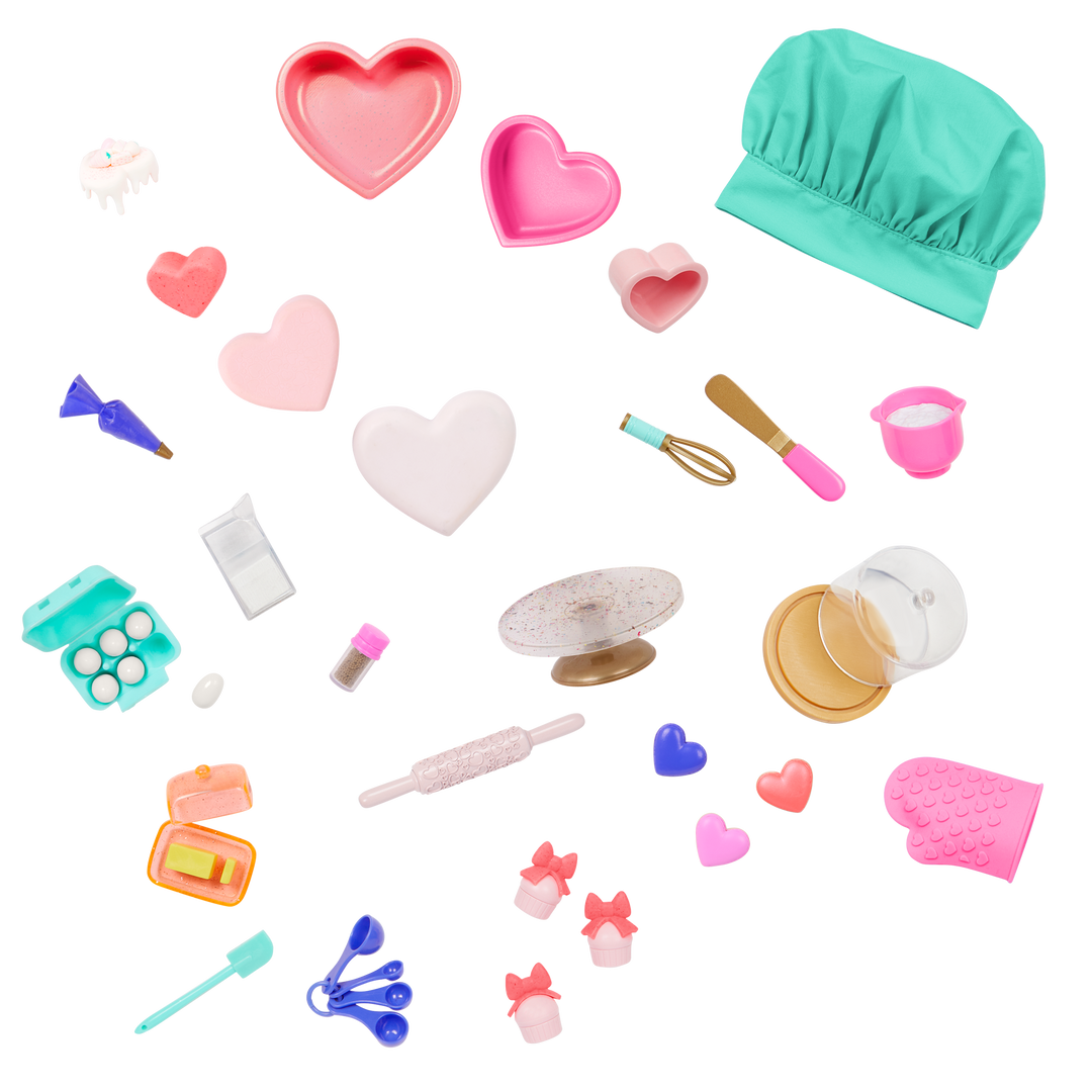 Brilliant Baker - Baking Accessories for OG Dolls - 46cm Doll Food Playset - Our Generation