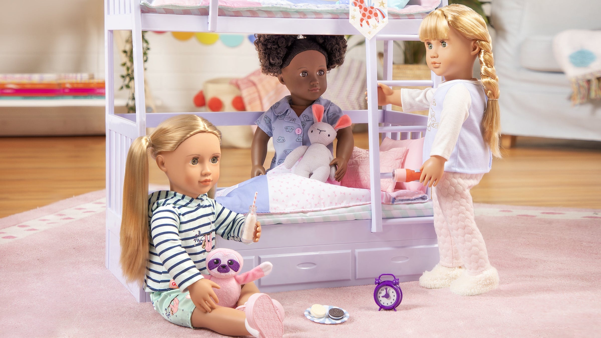 Sleepover - Doll Accessories for Sleepovers - Doll Beds & Pyjama Sets - Our Generation UK