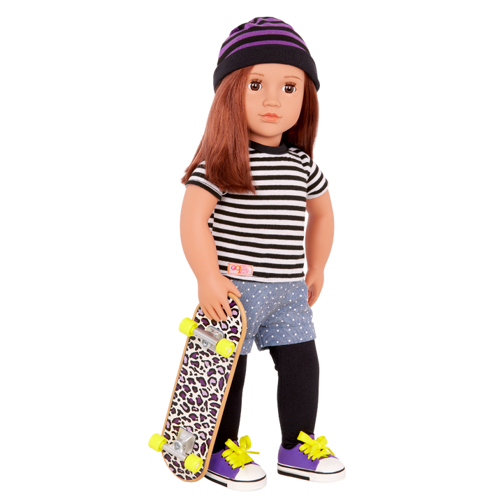 That's How I Roll - 46cm Doll Clothing - Top, Bottom & Skateboard - Our Generation