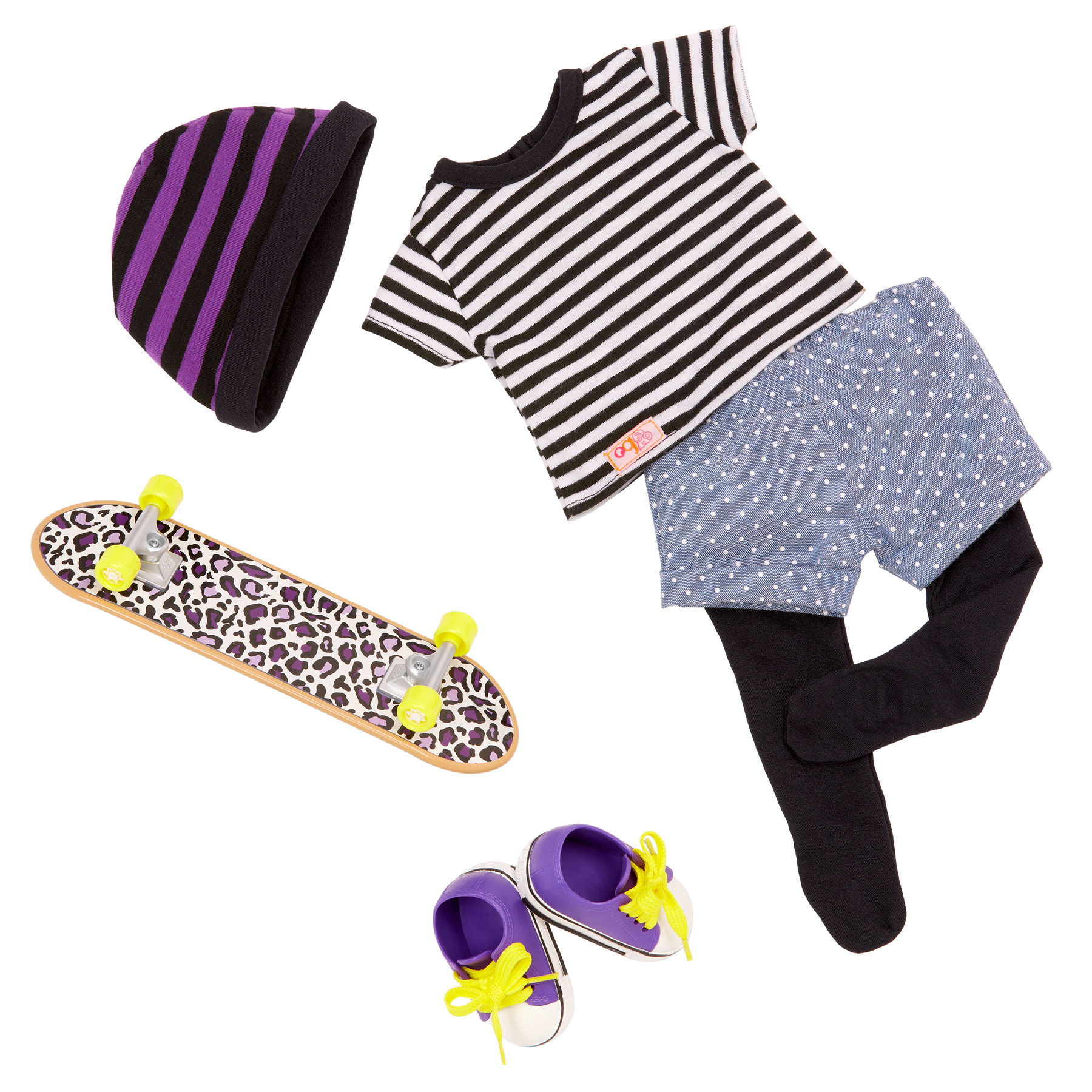 That's How I Roll, 46cm Doll Skateboard Outfit
