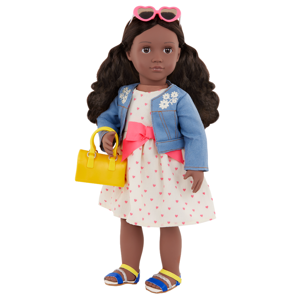 Bright as the Sun - 46cm Doll Clothing - Summer Dress, Jacket & Sunglasses - Our Generation UK