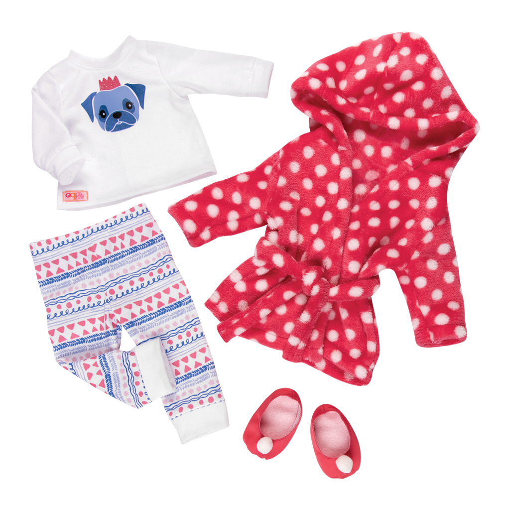 Snuggle Up - Doll PJ Set & Dressing Gown - Clothes for 46cm Dolls - Our Generation