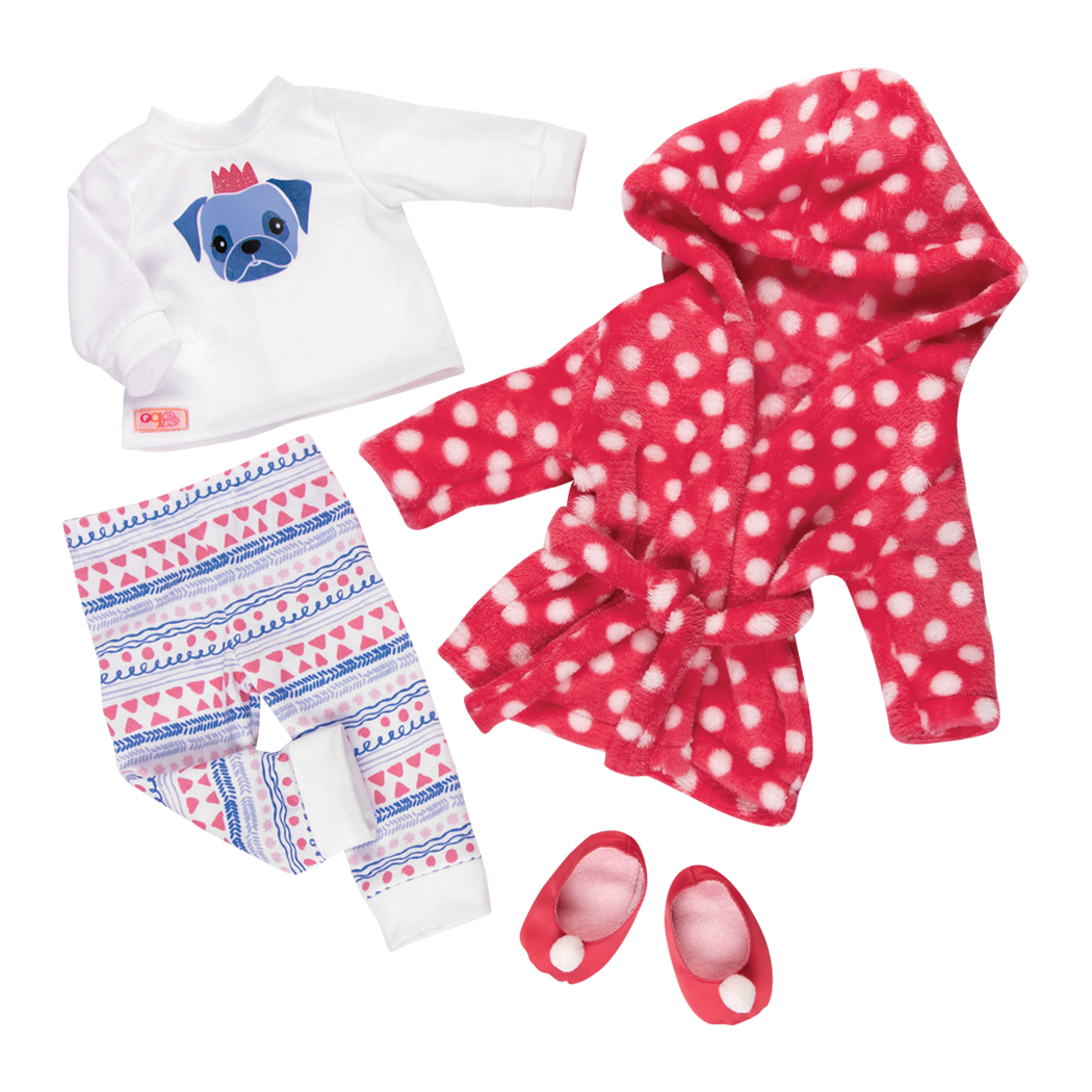 Snuggle Up - Doll PJ Set & Dressing Gown - Clothes for 46cm Dolls - Our Generation