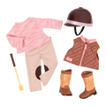 Riding in Style - Equestrian Outfit for 46cm Dolls - Top & Bottom- Our Generation UK