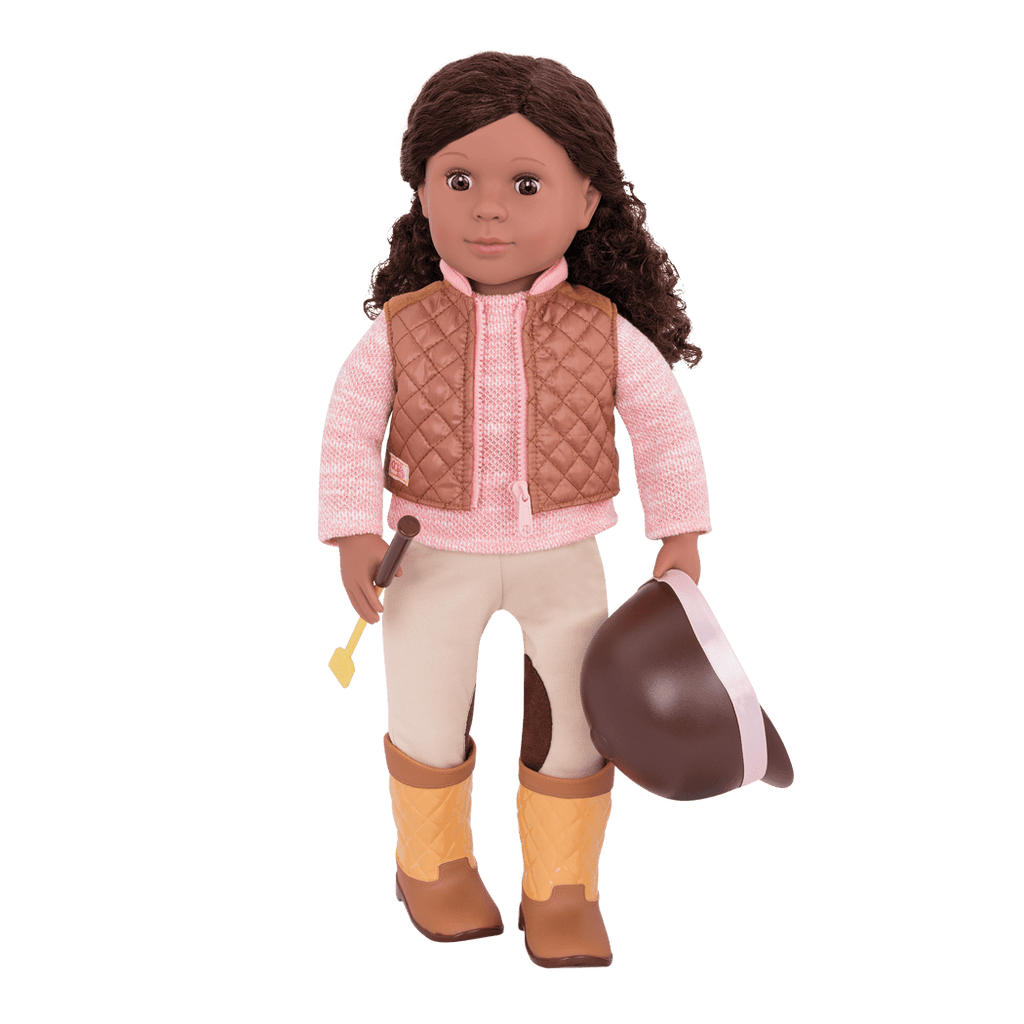 Riding in Style - Equestrian Outfit for 46cm Dolls - Top & Bottom- Our Generation UK