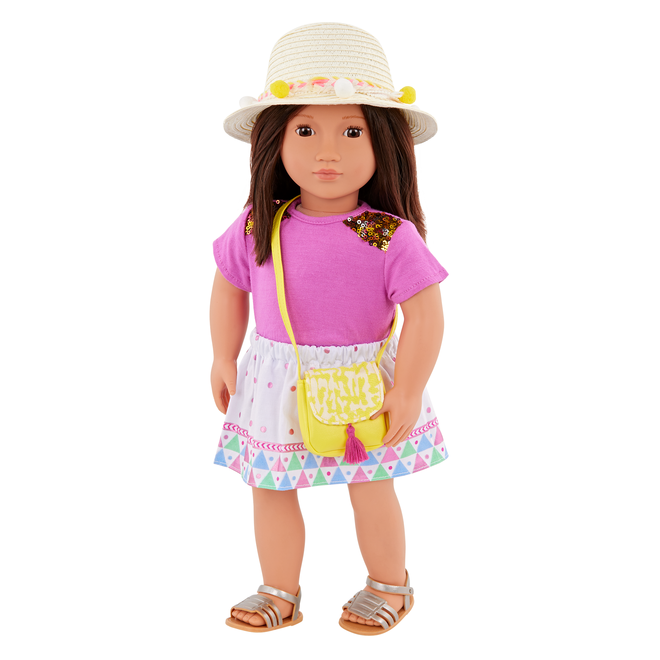 Vacation Style - Travel Outfit for 46cm Dolls - Top & Skirt - Our Generation