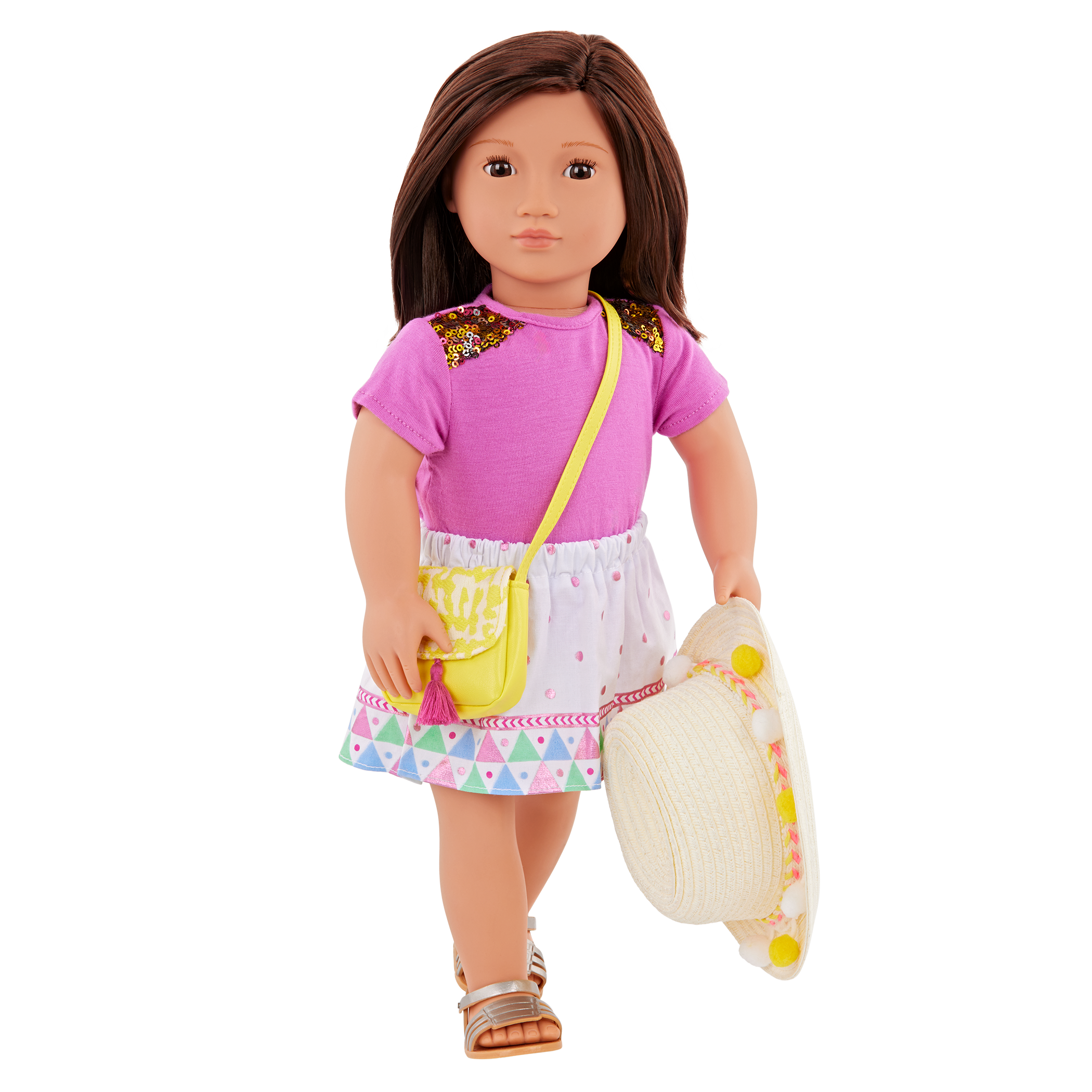 Vacation Style - Travel Outfit for 46cm Dolls - Top & Skirt - Our Generation