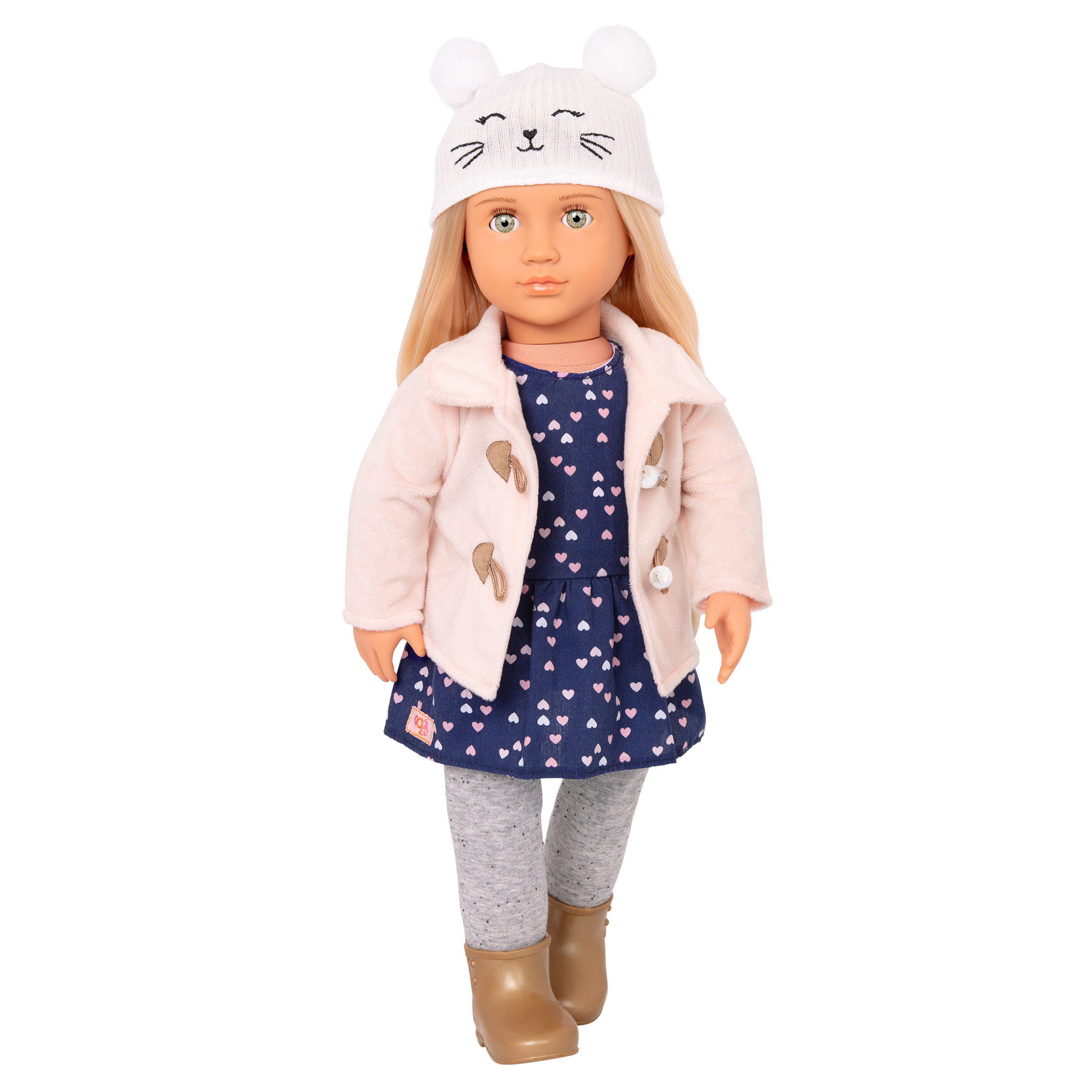 Cheerfully Chilly - 46cm Winter Outfit for Dolls - Top, Bottoms & Coat - Our Generation