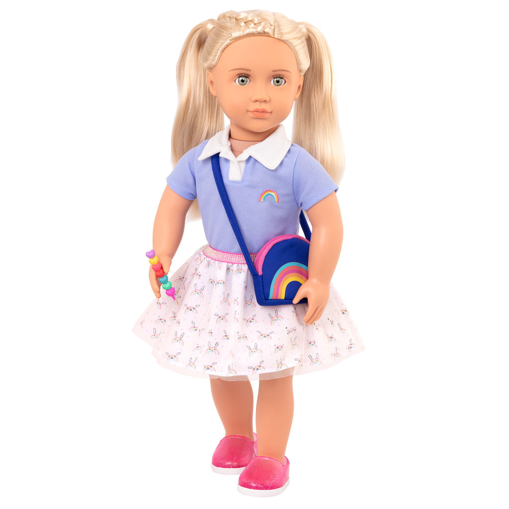 Rainbow Academy - 46cm School Outfit for Dolls - Top & Skirt - Doll Clothing - Our Generation