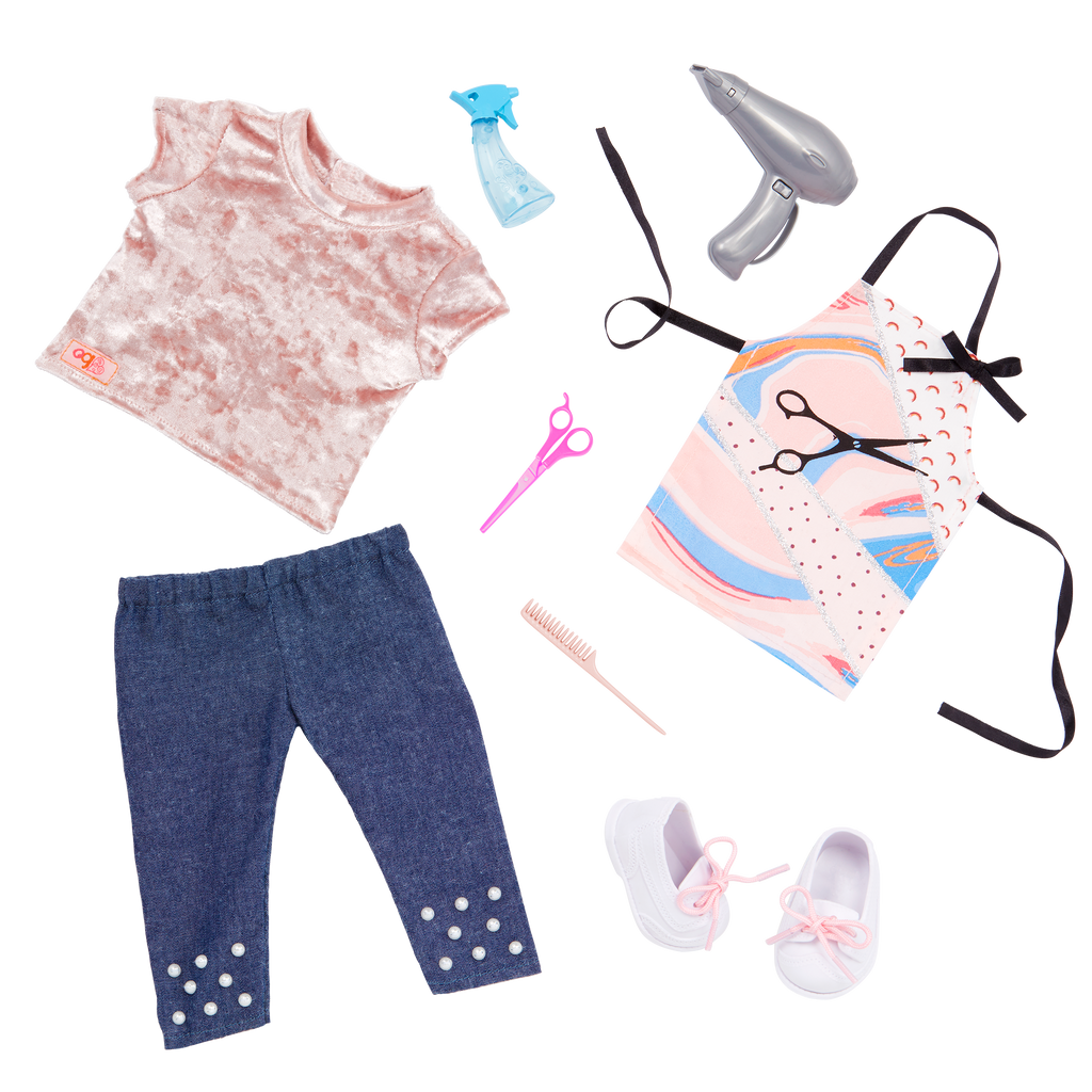 Love to Style - Hairdresser Outfit for 46cm Dolls - Doll Clothes - Our Generation
