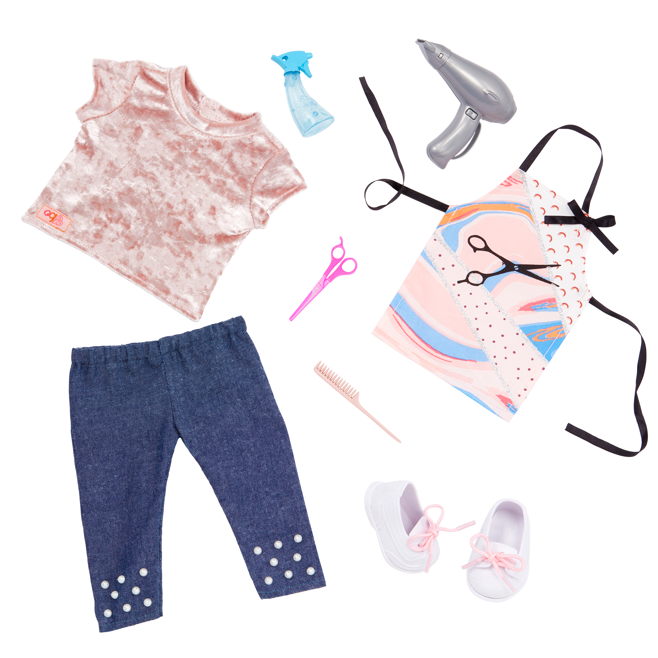 Love to Style - Hairdresser Outfit for 46cm Dolls - Doll Clothes - Our Generation