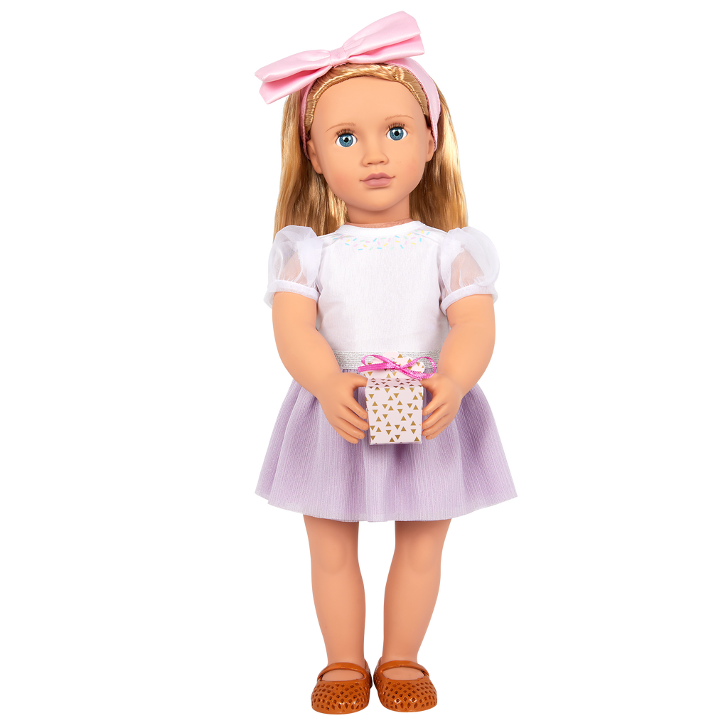 Sweet Wishes  - Birthday Outfit for Dolls - Top & Skirt - Doll Clothing - Our Generation