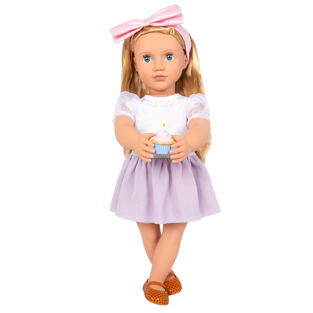 Sweet Wishes  - Birthday Outfit for Dolls - Top & Skirt - Doll Clothing - Our Generation