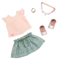All Aflutter  - Top & Skirt - Doll Clothes - Our Generation