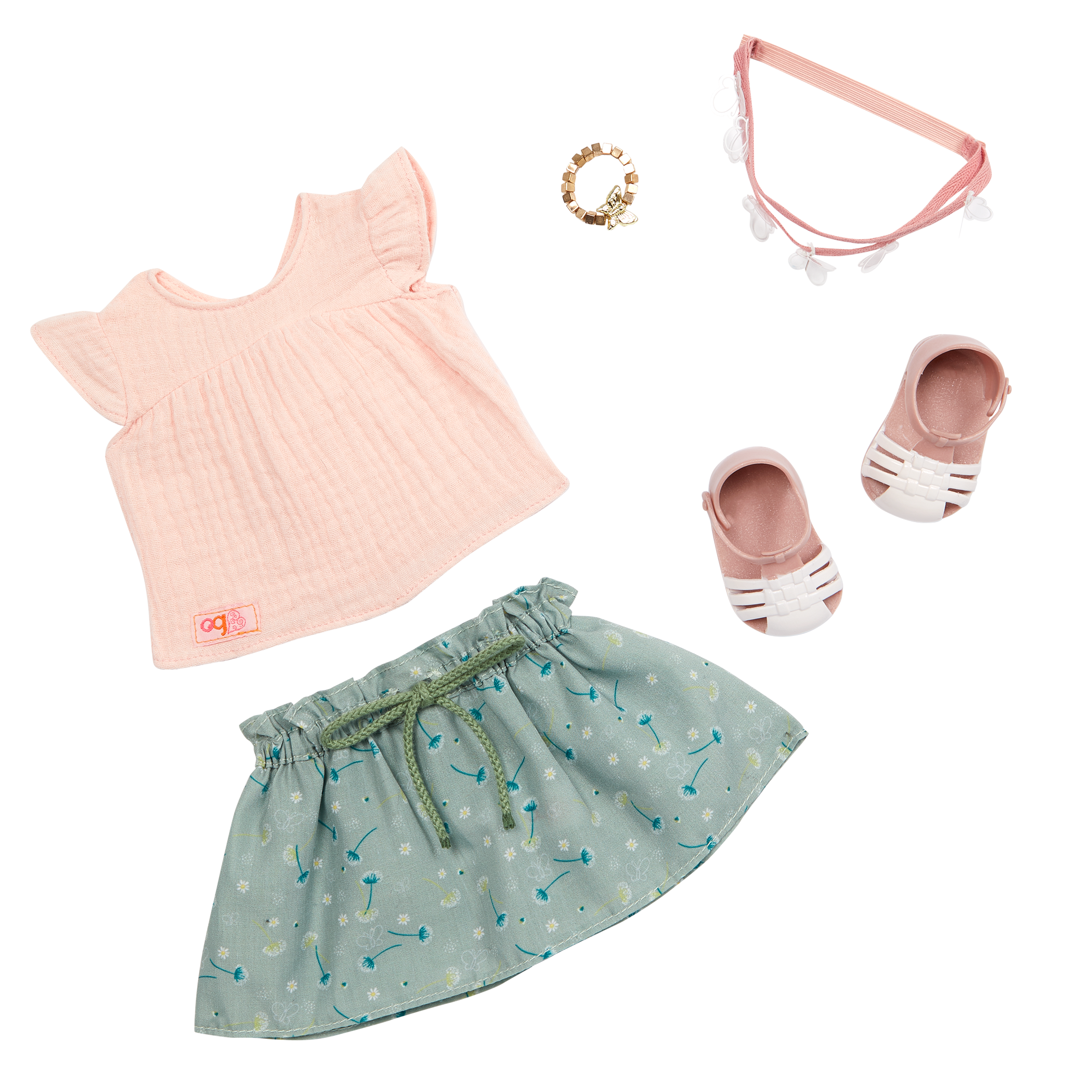 All Aflutter  - Top & Skirt - Doll Clothes - Our Generation