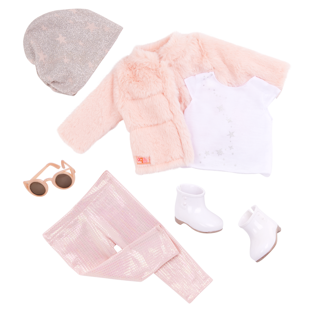 Fancy & Furry - Winter Outfit for 46cm Dolls - Top & Bottom - Our Generation UK