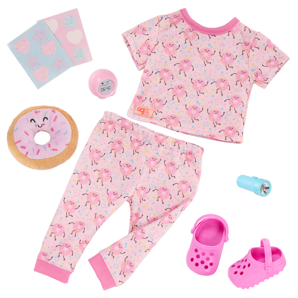 Dreaming of Doughnuts - Pyjama Set for 46cm Dolls - Doll Clothing - Our Generation UK