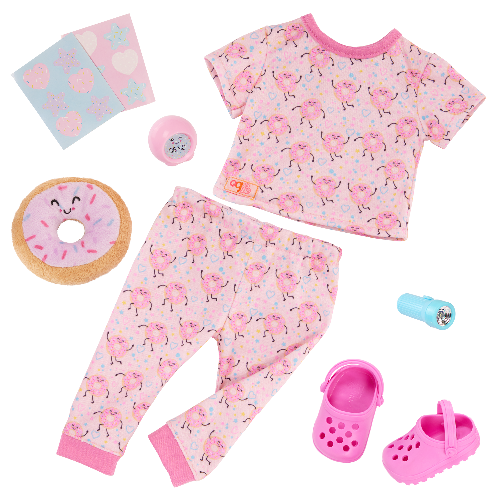 Dreaming of Doughnuts - Pyjama Set for 46cm Dolls - Doll Clothing - Our Generation UK