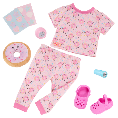 Dreaming of Doughnuts - Pyjama Set for 46cm Dolls - Doll Clothing - Our Generation UK