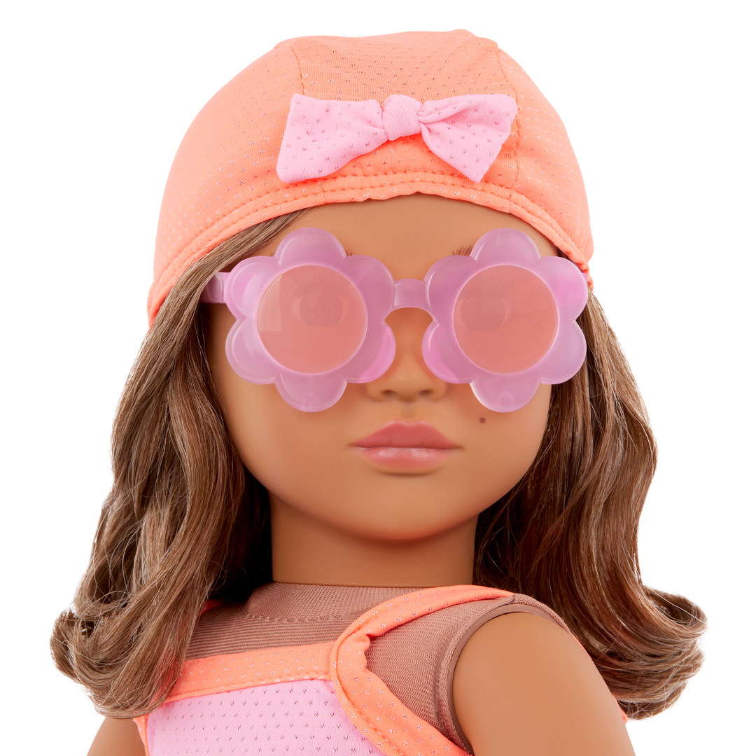 Floaty Fun - Swimming Costume & Accessories for Dolls - Swimming Costume, Rubber Ring - Summer Clothes for Dolls - Doll Beachwear - Our Generation