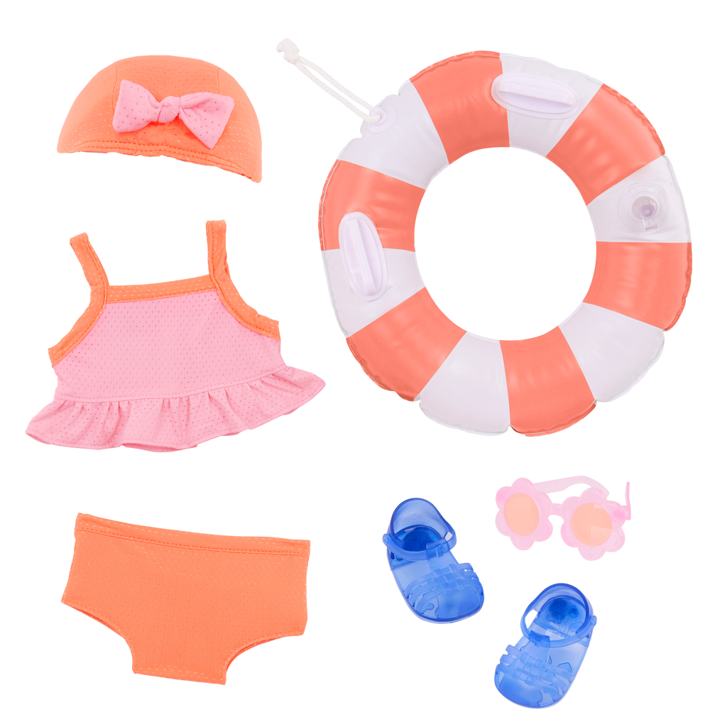 Floaty Fun - 46cm Swimwear & Beach Accessories - Clothes for Dolls - Our Generation