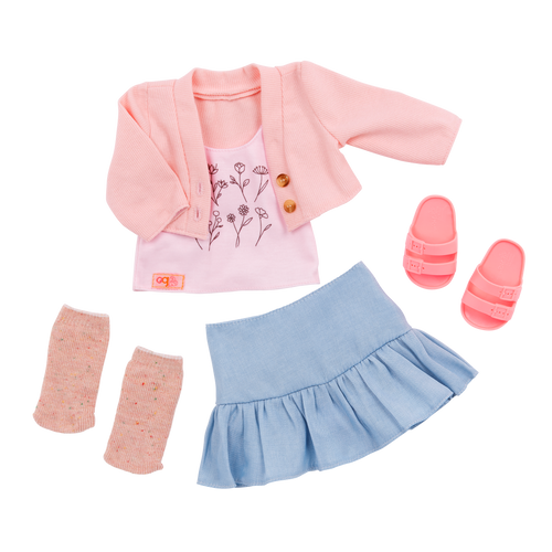 Country Charm  - Top & Skirt - Doll Clothing - Our Generation 
