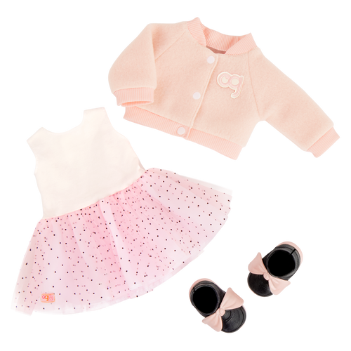 Ballet Academy - Outfit for 46cm Dolls - Pink Dress & Jacket - Our Generation