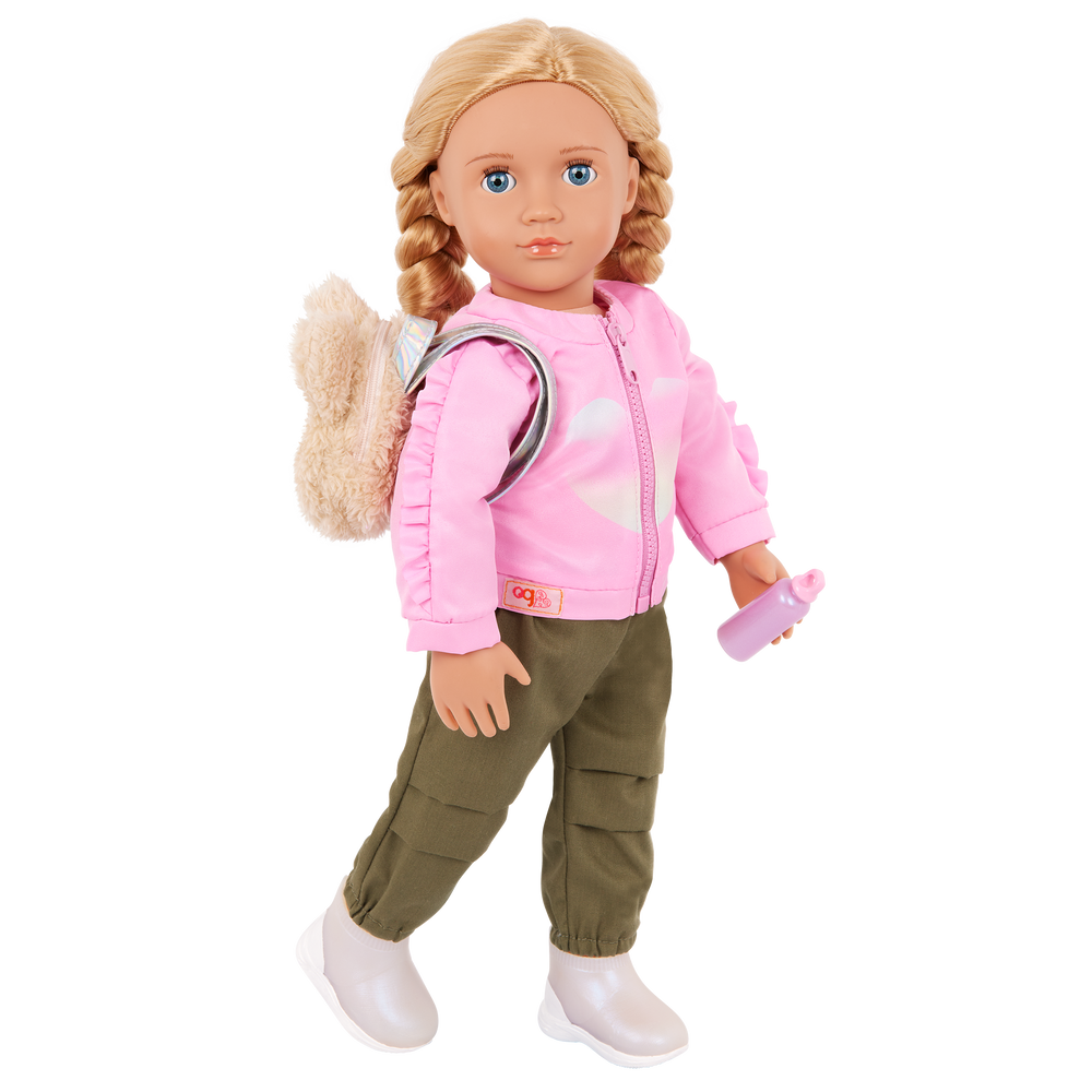 School Shimmer - School Themed Outfit for 46cm Dolls - Top & Bottom with Accessories - Clothes for Dolls - Our Generation UK