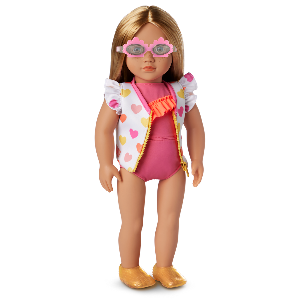 Love to Swim - Swimwear for 46cm Dolls - Beach Clothing for Dolls - Our Generation