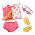 Love to Swim - Swimwear for 46cm Dolls - Beach Clothing for Dolls - Our Generation