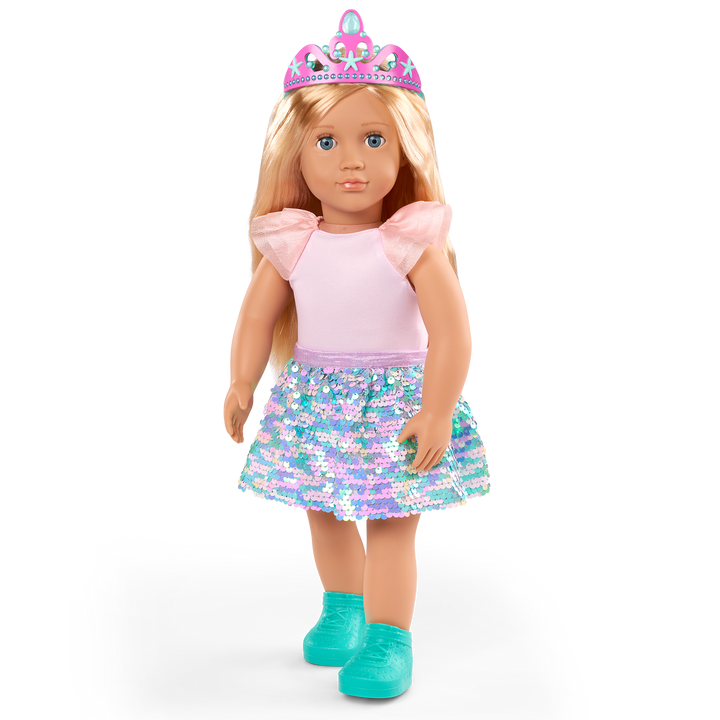 Sequin Surprise - OG Doll Outfit with Surprise Accessory - Top & Skirt with Birthday Accessories - Doll Clothing - Surprise Toy - Our Generation UK