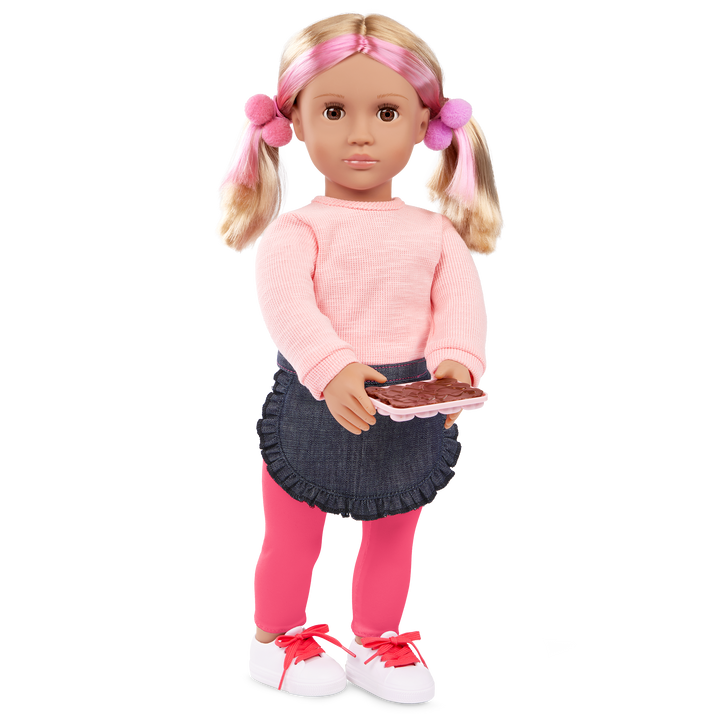 Ready for Chocolate - Baking Outfit for OG Dolls - Outfit with Baking Accessories - Our Generation UK