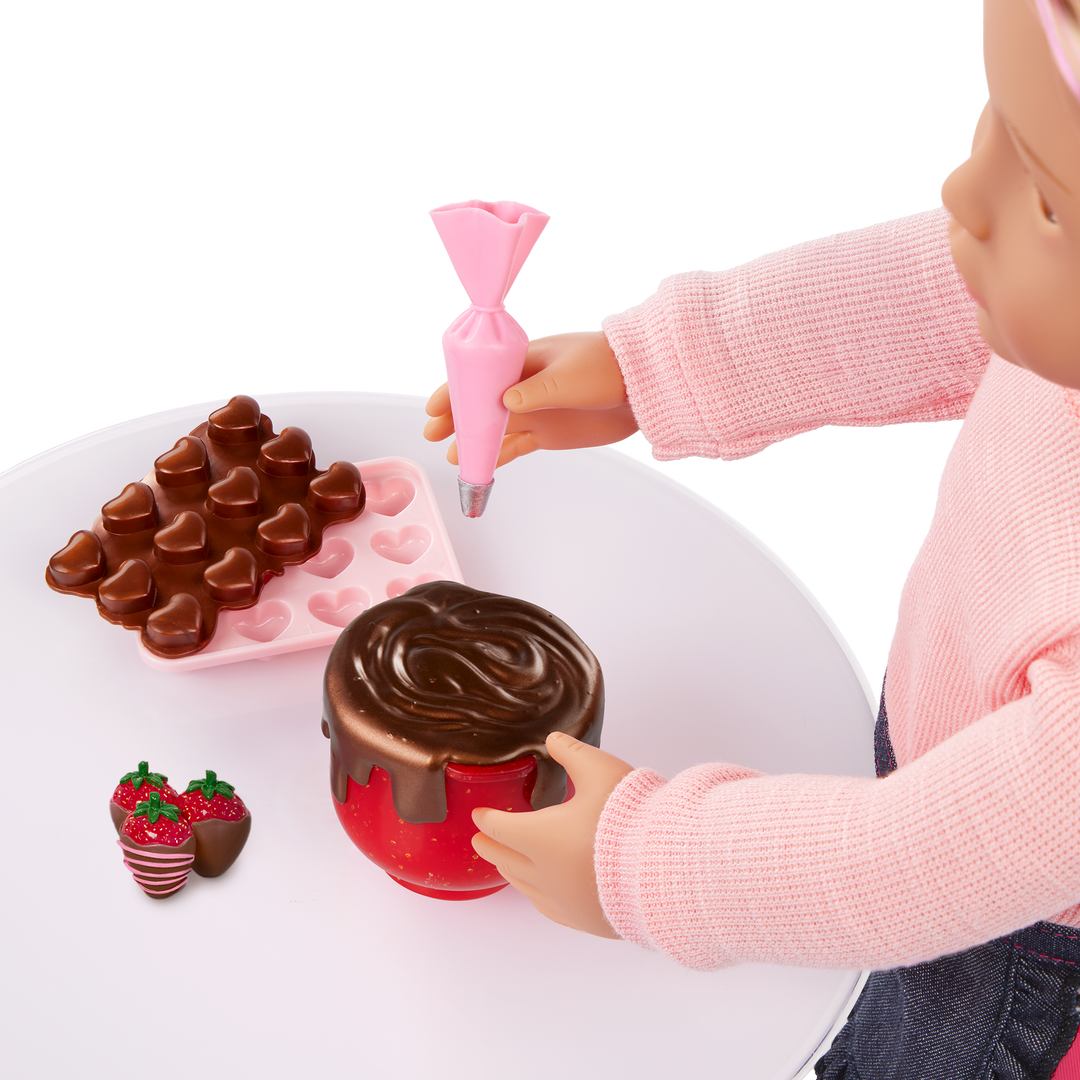 Ready for Chocolate - Baking Outfit for OG Dolls - Outfit with Baking Accessories - Our Generation UK