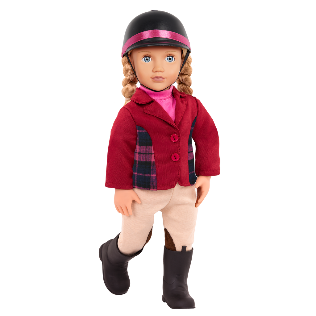 Lily Anna - 46cm Equestrian Doll - OG Doll with Blue Eyes & Blonde Hair - Gifts for Kids - Our Generation UK